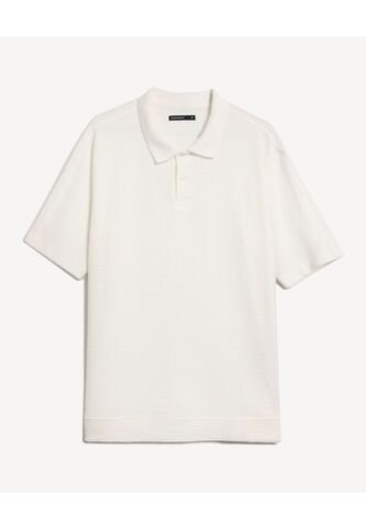 Polo Para Hombre Cuello Maquina Sin Bolsillo Color Marfil Marca Seven Seven #45110944 Seven Seven