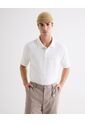Polo Para Hombre Cuello Maquina Sin Bolsillo Color Marfil Marca Seven Seven #45110944 de Seven Seven