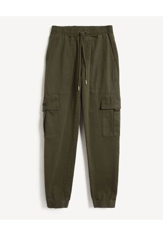 Jogger Cargo Con Bolsillos  Para Hombre Verde Seven Seven Seven Seven