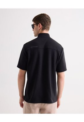 Polo Para Hombre Cuello Mao Sin Bolsillo Color Negro Marca Seven Seven #45110913