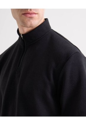 Polo Para Hombre Cuello Mao Sin Bolsillo Color Negro Marca Seven Seven #45110913