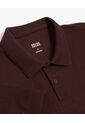 Polo Para Hombre Cuello Tejido Sin Bolsillo Color Vino Marca Seven Seven #45110936 de Seven Seven