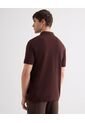Polo Para Hombre Cuello Tejido Sin Bolsillo Color Vino Marca Seven Seven #45110936 de Seven Seven