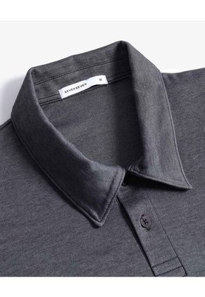 Polo Para Hombre Cuello Maquina Sin Bolsillo Color Gris Marca Seven Seven #45110943
