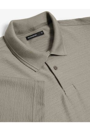 Polo Para Hombre Cuello Maquina Sin Bolsillo Color Verde Marca Seven Seven #45110946