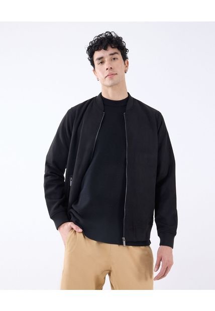 Chaqueta Para Hombre Bomber Color Negro Marca Seven Seven #45080444