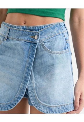 Falda Para Mujer Corto Color Azul Marca Seven Seven #28140920