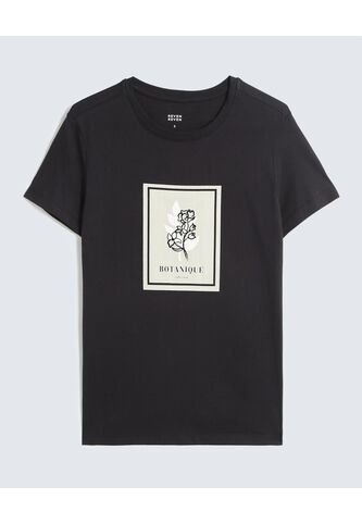 Camiseta Para Mujer Manga Corta Cuello Redondo Color Negro Marca Seven Seven #28096357 Seven Seven