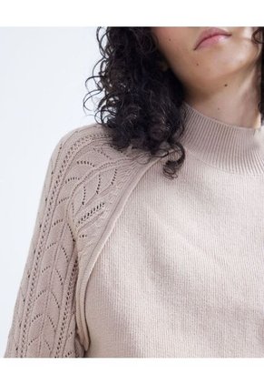 Saco Para Mujer Cuello Alto O Cuello Tortuga Color Cafe  Marca Seven Seven #28330644