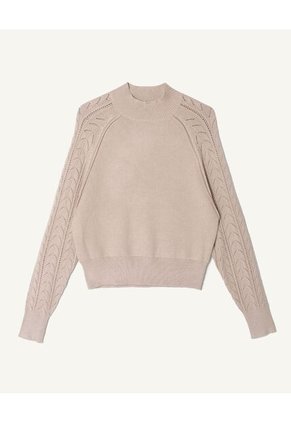 Saco Para Mujer Cuello Alto O Cuello Tortuga Color Cafe  Marca Seven Seven #28330644