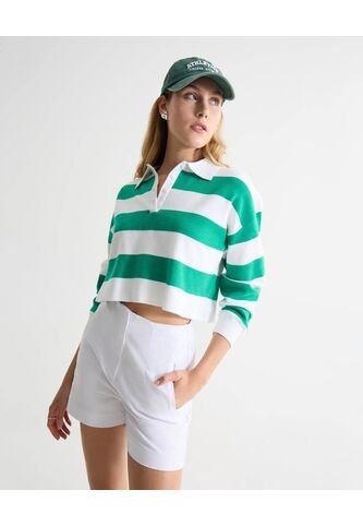 Saco Para Mujer Cuello Camisero Color Verde Marca Seven Seven #28330666 Seven Seven