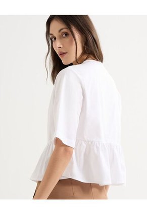 Blusa Para Mujer Manga Corta Color Crudo Marca Seven Seven #28124043