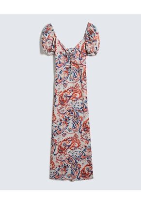 Vestido Para Mujer Manga Corta Color Terracota Marca Seven Seven #28171335