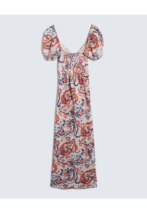 Vestido Para Mujer Manga Corta Color Terracota Marca Seven Seven #28171335