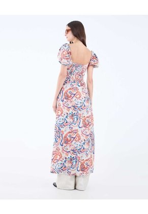 Vestido Para Mujer Manga Corta Color Terracota Marca Seven Seven #28171335