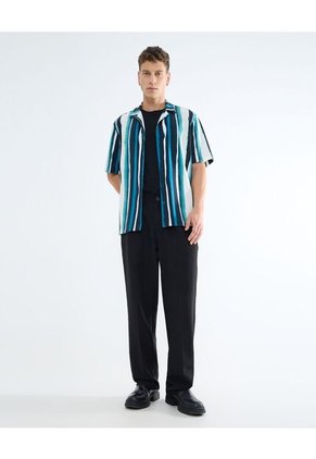 Camisa Para Hombre Manga Corta Color Azul Oscuro Marca Seven Seven #45012082