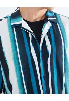 Camisa Para Hombre Manga Corta Color Azul Oscuro Marca Seven Seven #45012082