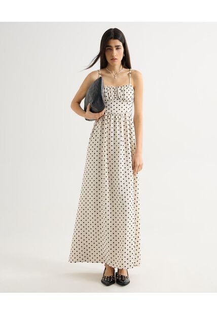 Vestido Para Mujer M/Sisa Largo Color Marfil Marca Seven Seven #28171381