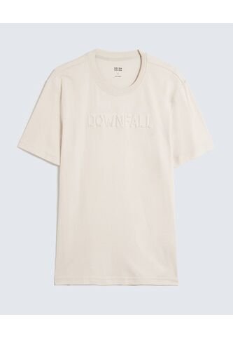 Camiseta Para Hombre Manga Corta Cuello Redondo Color Marfil Marca Seven Seven #45092665 Seven Seven