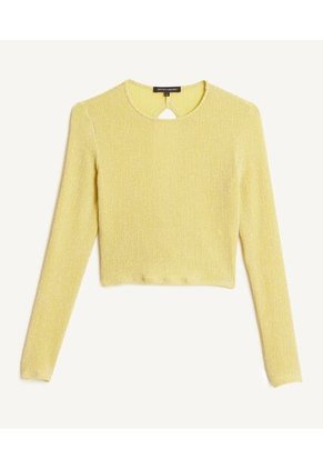 Camiseta Para Mujer Manga Larga Color Amarillo  Marca Seven Seven #28095210