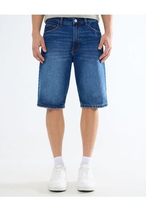 Bermuda Para Hombre Regular Corto Color Azul Medio Marca Seven Seven #45100679