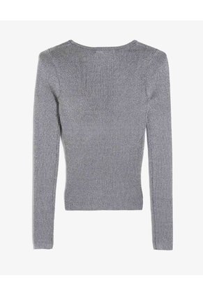 Camiseta Para Mujer Manga Larga Cuello Redondo Color Gris Marca Seven Seven #28096328