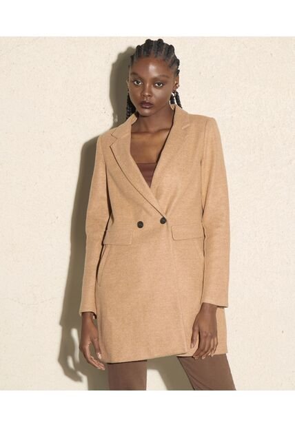 Chaqueta Abrigo Mujer Seven Poliéster Beige 28080817-78010