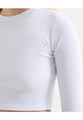 Camiseta Para Mujer Manga Larga Color Blanco Marca Seven Seven #28096045