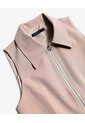 Chaleco Con Cierre Frontal  Para Mujer Taupe Seven Seven de Seven Seven