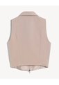 Chaleco Con Cierre Frontal  Para Mujer Taupe Seven Seven de Seven Seven