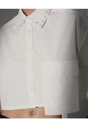 Blusa Para Mujer Manga Corta Color Beige Marca Seven Seven #28123917