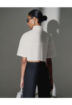 Blusa Para Mujer Manga Corta Color Beige Marca Seven Seven #28123917