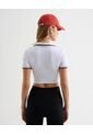 Camiseta Corta Tipo Polo  Para Mujer Marfil Seven Seven de Seven Seven