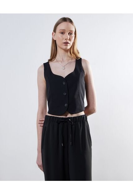 Chaleco Para Mujer  Color Negro Marca Seven Seven #28250117