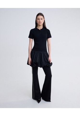 Pantalón Tipo Flare  Para Mujer Negro Seven Seven Seven Seven