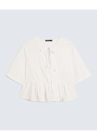 Blusa Para Mujer Manga Corta Color Crudo Marca Seven Seven #28124043 Seven Seven