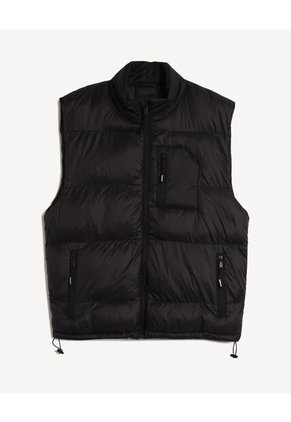 Chaleco Para Hombre Acolchado Color Negro Marca Seven Seven #45250010