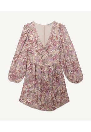 Vestido Para Mujer Manga Larga Color Crema Marca Seven Seven #28171195