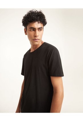 Camiseta Para Hombre Manga Corta Cuello Redondo Color Negro Marca Seven Seven #45090993