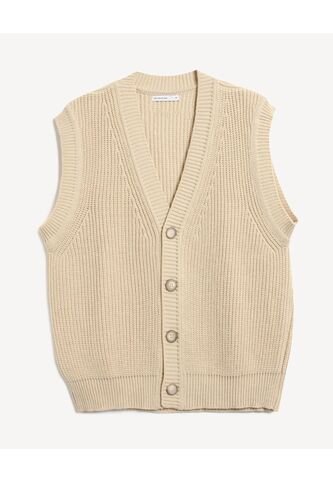 Chaleco Para Hombre Punto Color Beige Marca Seven Seven #45250013 Seven Seven