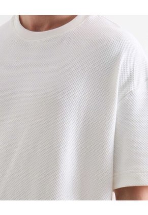 Camiseta Para Hombre Manga Corta Cuello Redondo Color Marfil Marca Seven Seven #45092501