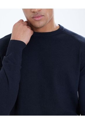 Saco Para Hombre Cuello Redondo Color Negro Marca Seven Seven #45330223