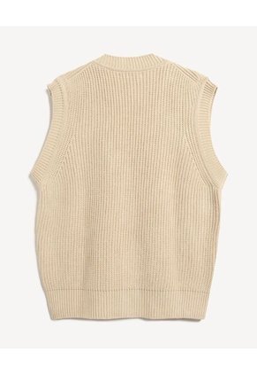 Chaleco Para Hombre Punto Color Beige Marca Seven Seven #45250013