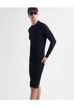Saco Para Hombre Cuello Redondo Color Negro Marca Seven Seven #45330241