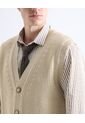 Chaleco Para Hombre Punto Color Beige Marca Seven Seven #45250013 de Seven Seven