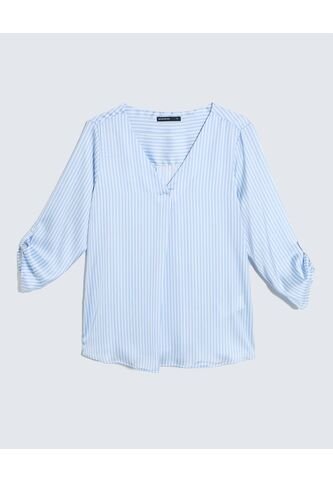 Blusa Para Mujer Manga 3/4 Color Azul Claro Marca Seven Seven #28123989 Seven Seven