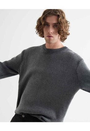 Saco Para Hombre Cuello Redondo Color Gris Marca Seven Seven #45330246