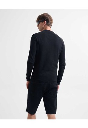 Saco Para Hombre Cuello Redondo Color Negro Marca Seven Seven #45330241