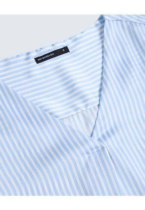 Blusa Para Mujer Manga 3/4 Color Azul Claro Marca Seven Seven #28123989