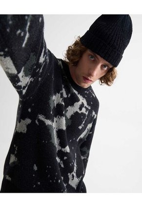 Saco Para Hombre Cuello Redondo Color Negro Marca Seven Seven #45330249